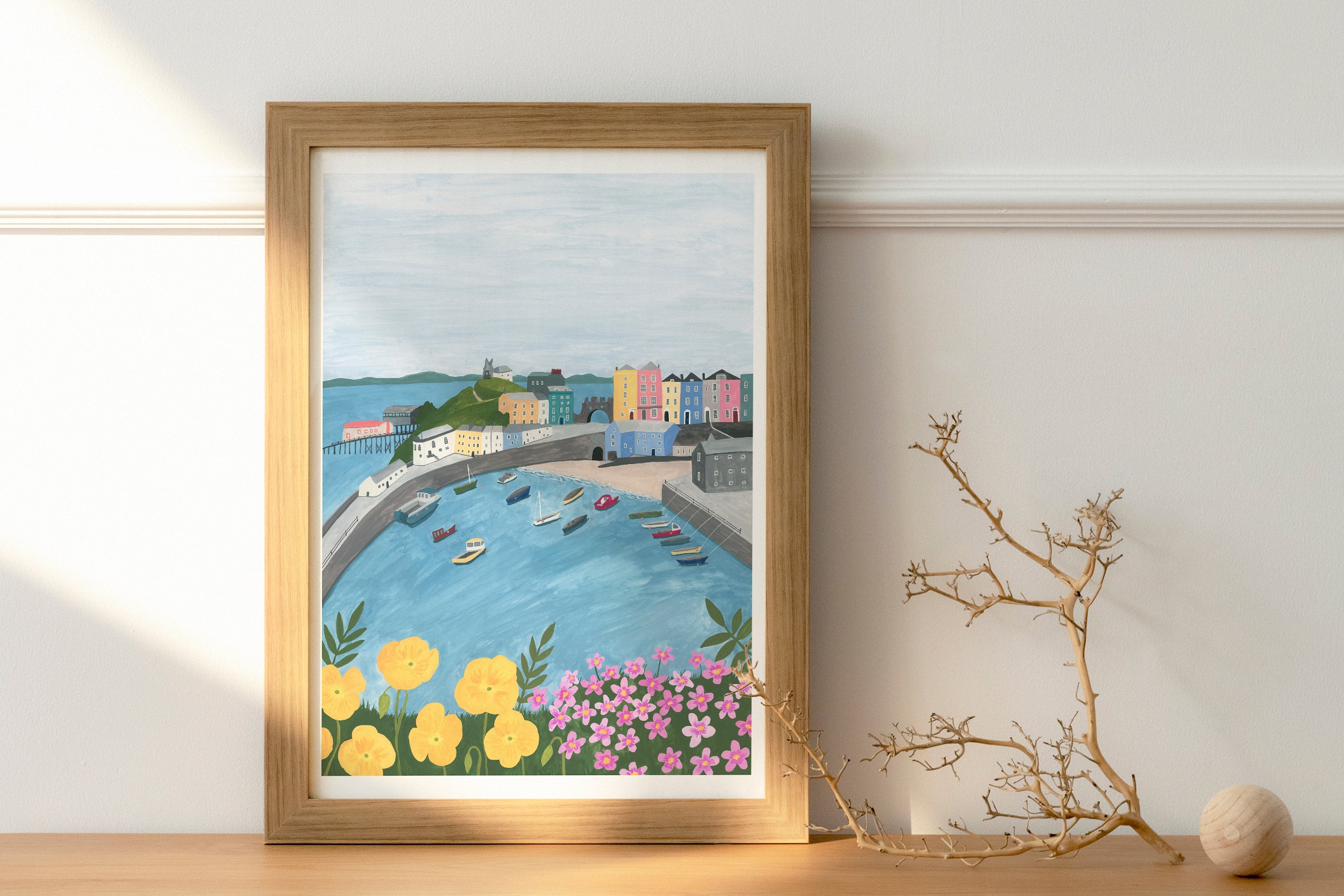 Tenby (Dinbych y Pysgod), Wales Art Print - Sarah Frances 