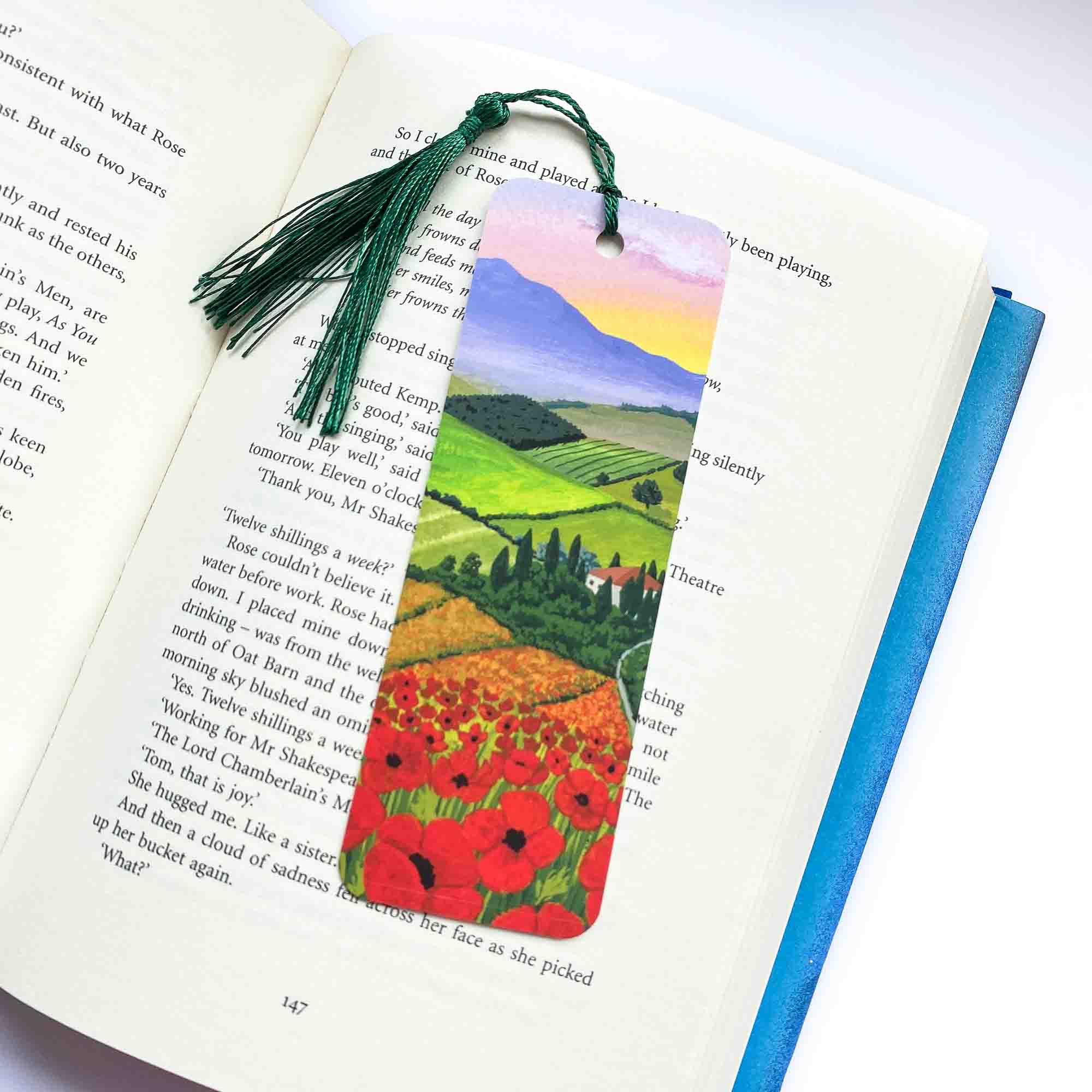 Tuscany Poppies Bookmark - Sarah Frances 