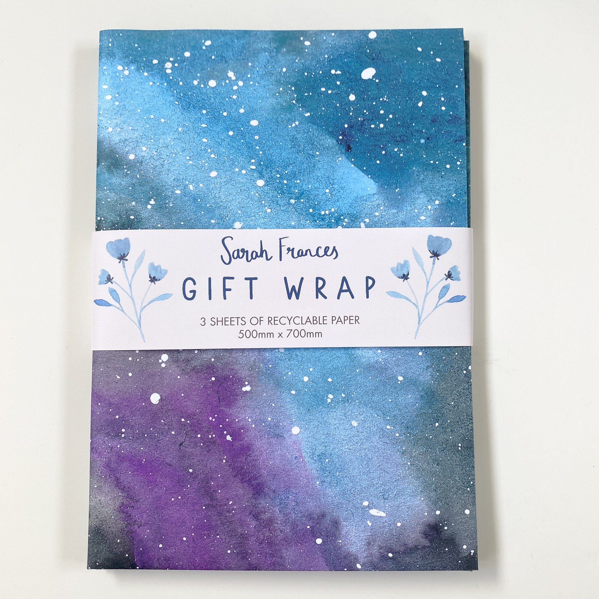 Watercolour Galaxy Wrapping Paper - Sarah Frances 
