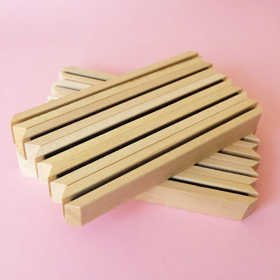 Wooden Postcard Display Stand