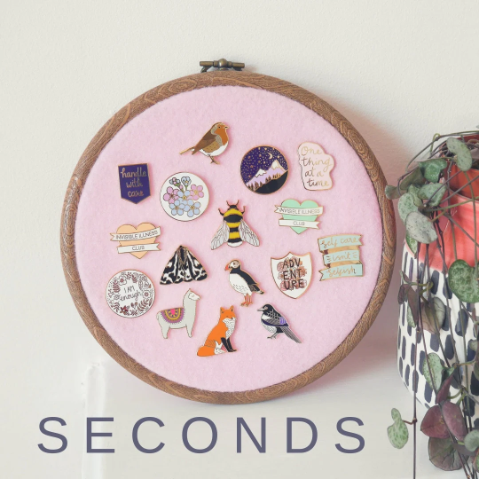 SECONDS - Enamel Pins - Sarah Frances 