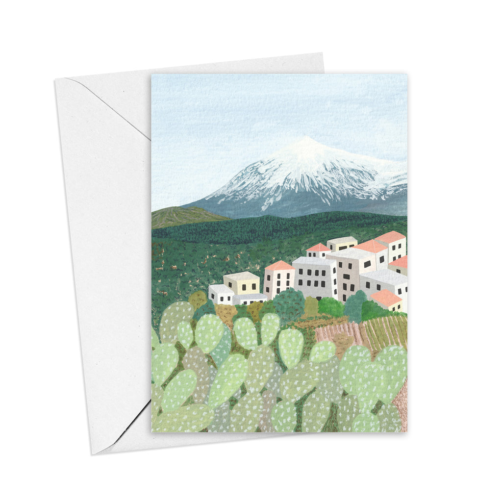 Mount Teide, Tenerife Art Card - Sarah Frances 