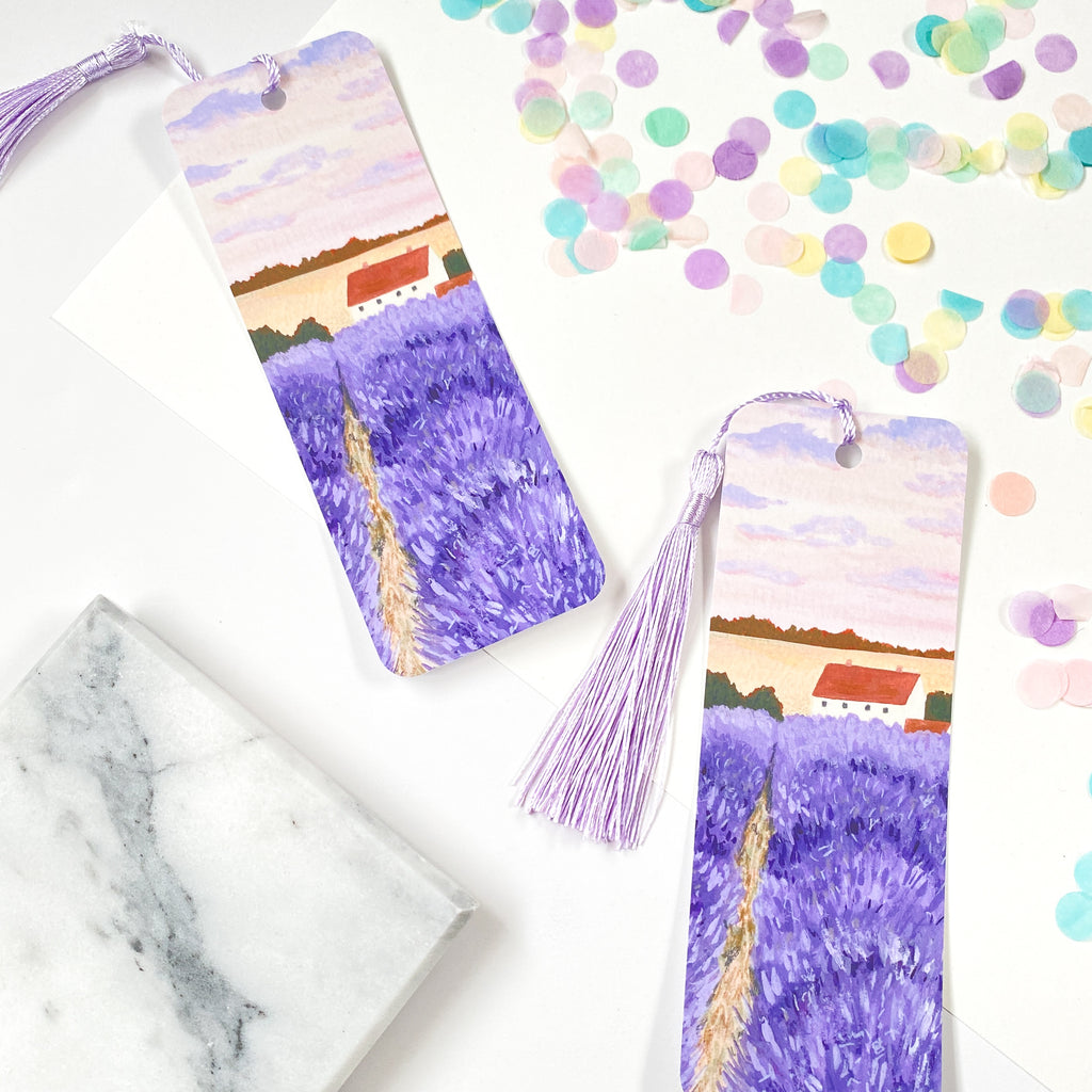 Lavender Field Bookmark - Sarah Frances 