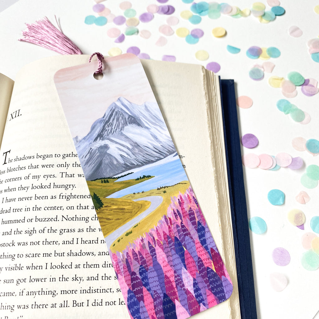 New Zealand Lupins Bookmark - Sarah Frances 