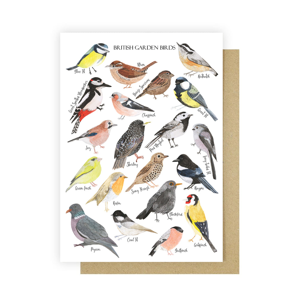 British Birds Greetings Card - Sarah Frances 