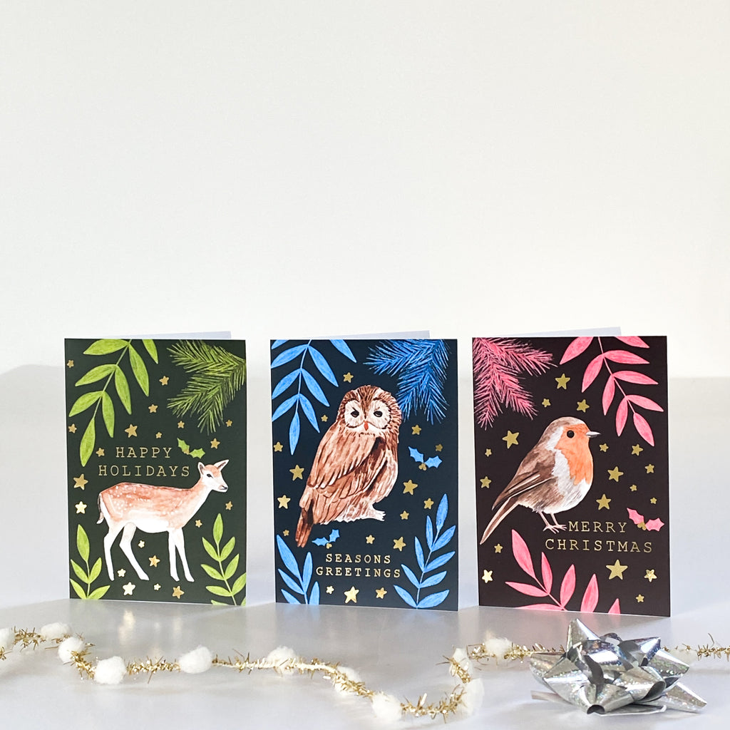 British Wildlife Christmas Card Pack - Sarah Frances 