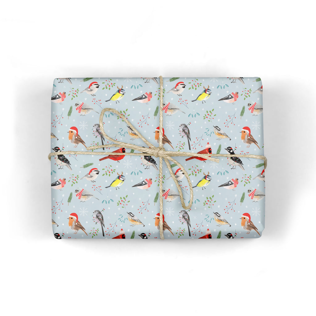 Christmas Birds Wrapping Paper - Sarah Frances 