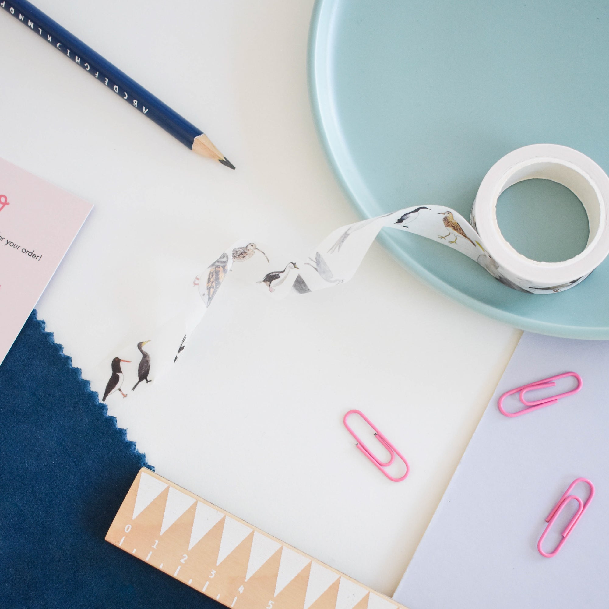 British Coastal Birds Washi Tape - Sarah Frances 