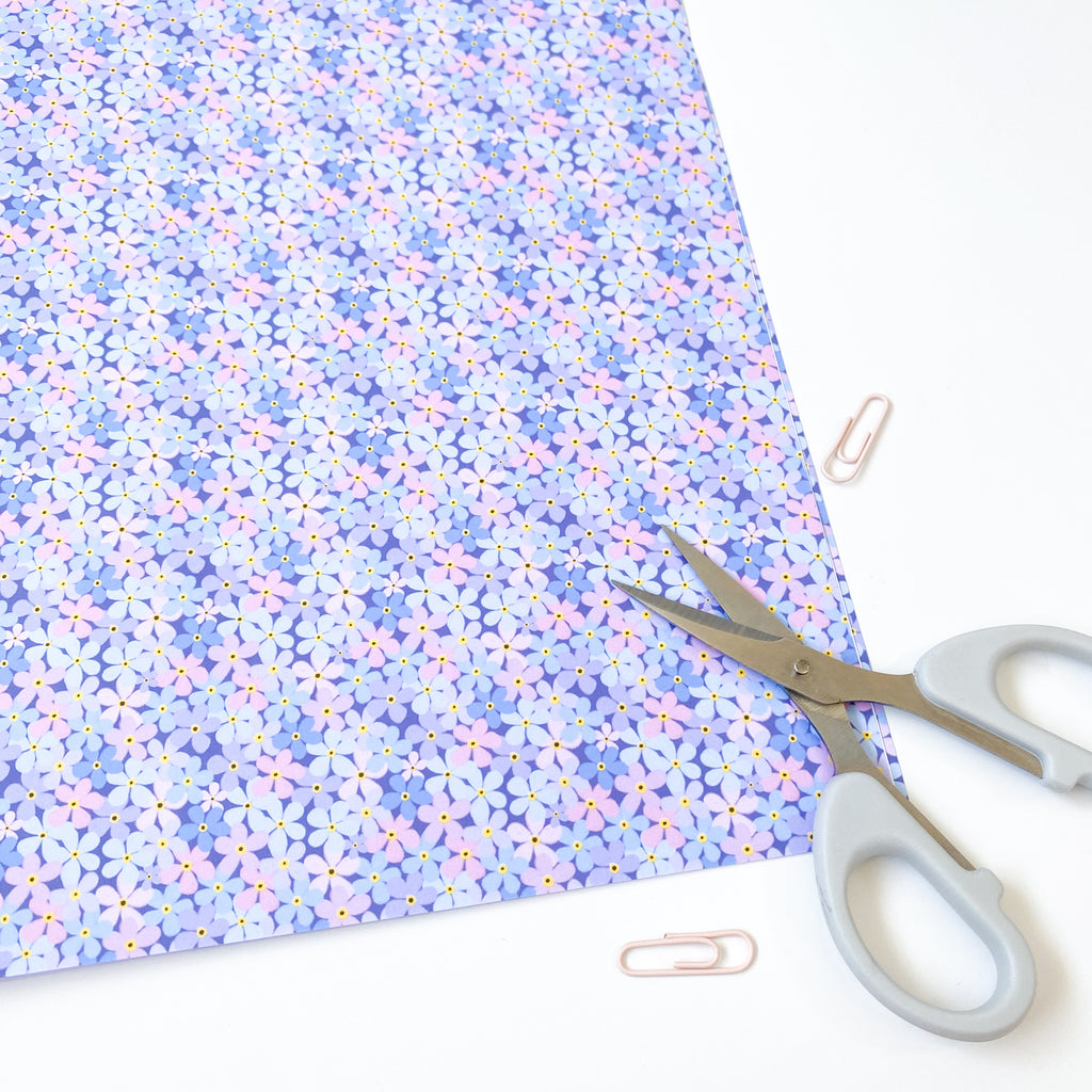 Forget Me Nots Wrapping Paper - Sarah Frances 