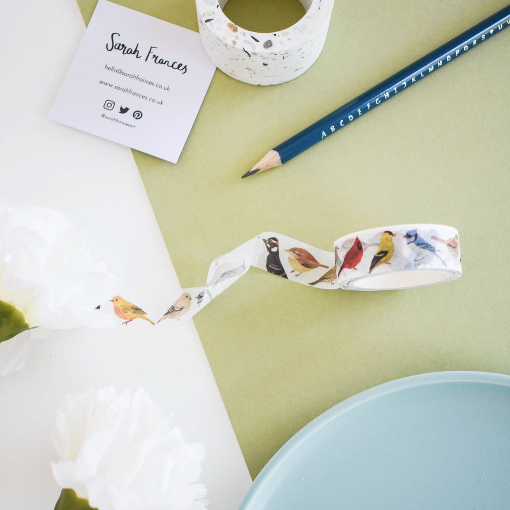 North American Birds Washi Tape - Sarah Frances 