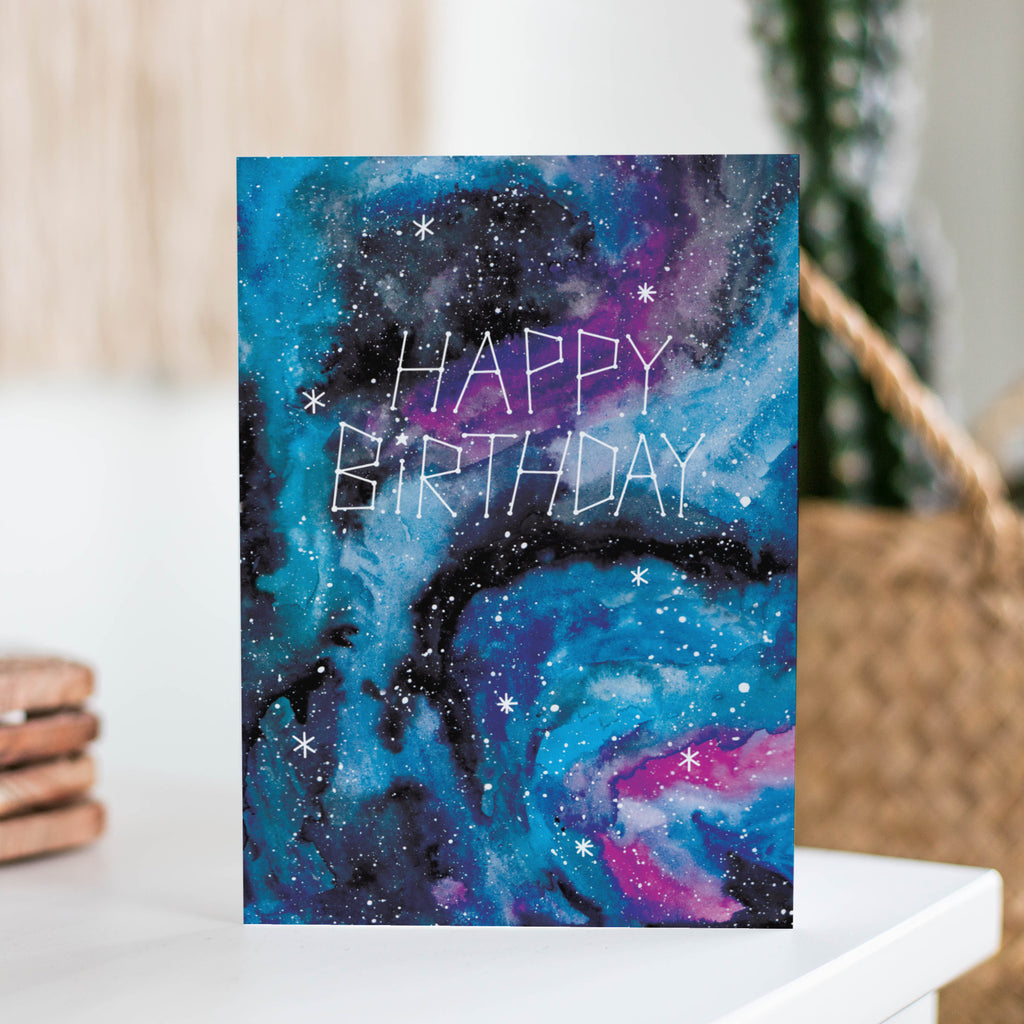 Happy Birthday Galaxy Card - Sarah Frances 