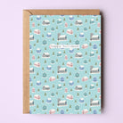 Happy Holidays Village Card - Sarah Frances 