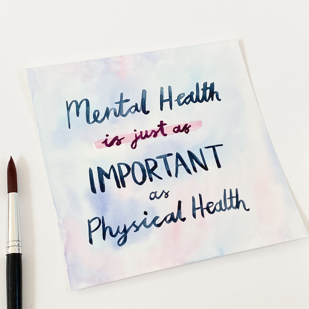 Mental Health - Original 15x15cm Watercolour Painting - By Sarah Frances - Sarah Frances 