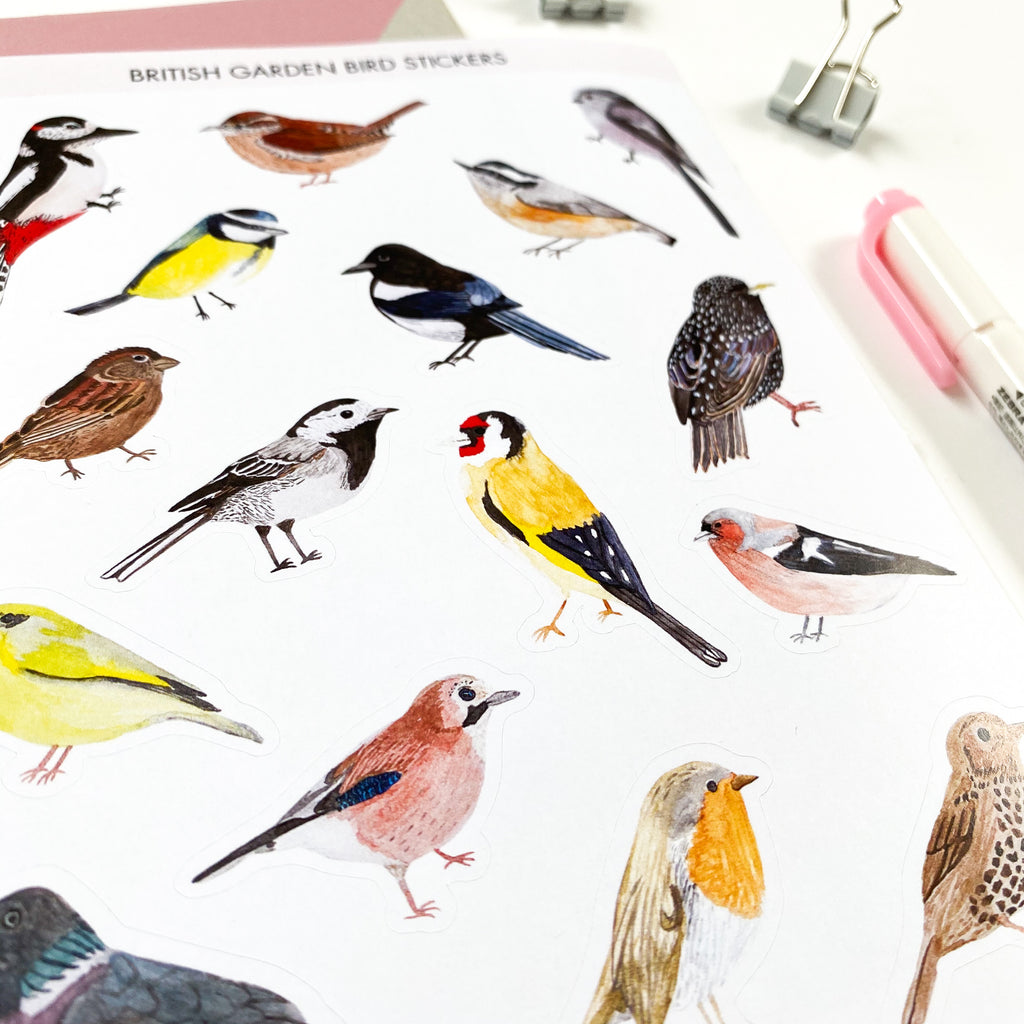 British Bird Stickers - Sarah Frances 