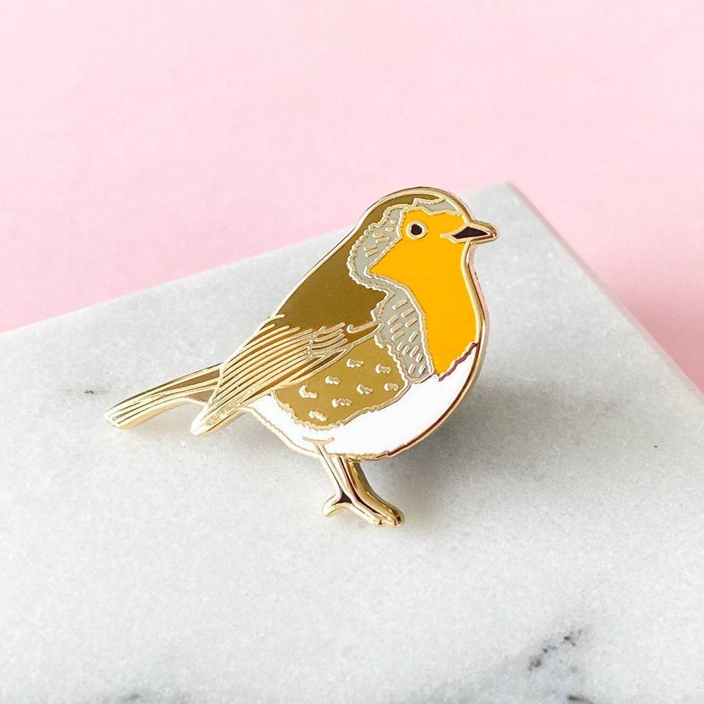 Robin Enamel Pin - Sarah Frances 