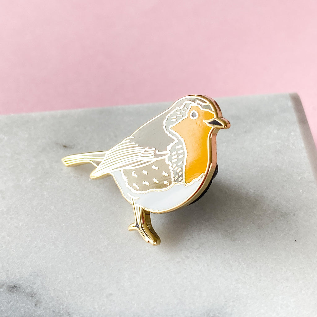 Robin Enamel Pin - Sarah Frances 