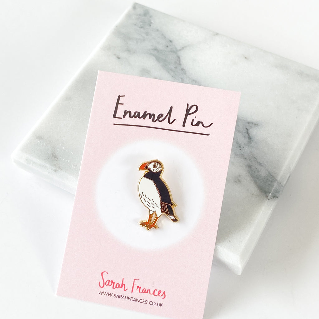 Puffin Enamel Pin - Sarah Frances 