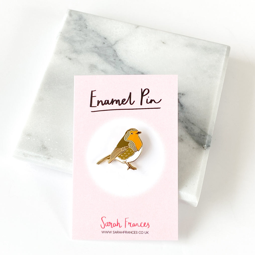 Robin Enamel Pin - Sarah Frances 