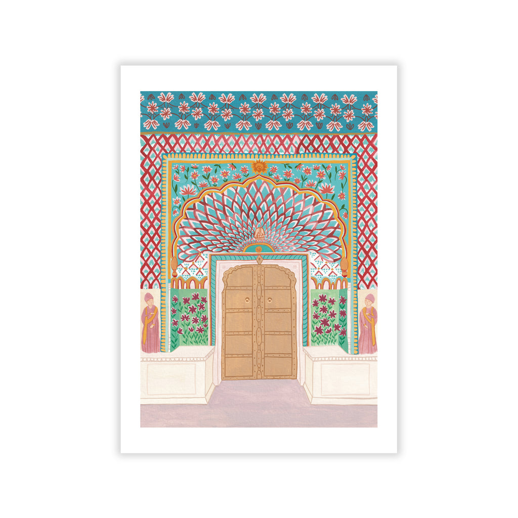 Lotus Gate, Jaipur India Art Print - Sarah Frances 
