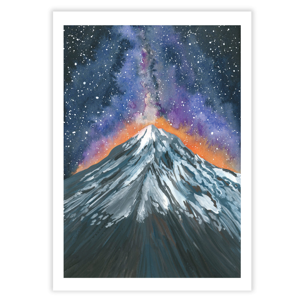 Milky Way Mountain Art Print - Sarah Frances 
