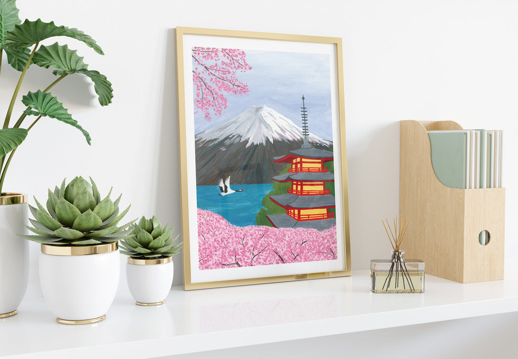 Mount Fuji, Japan Art Print - Sarah Frances 