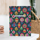 Seasons Greetings Vintage Ornaments Card - Sarah Frances 