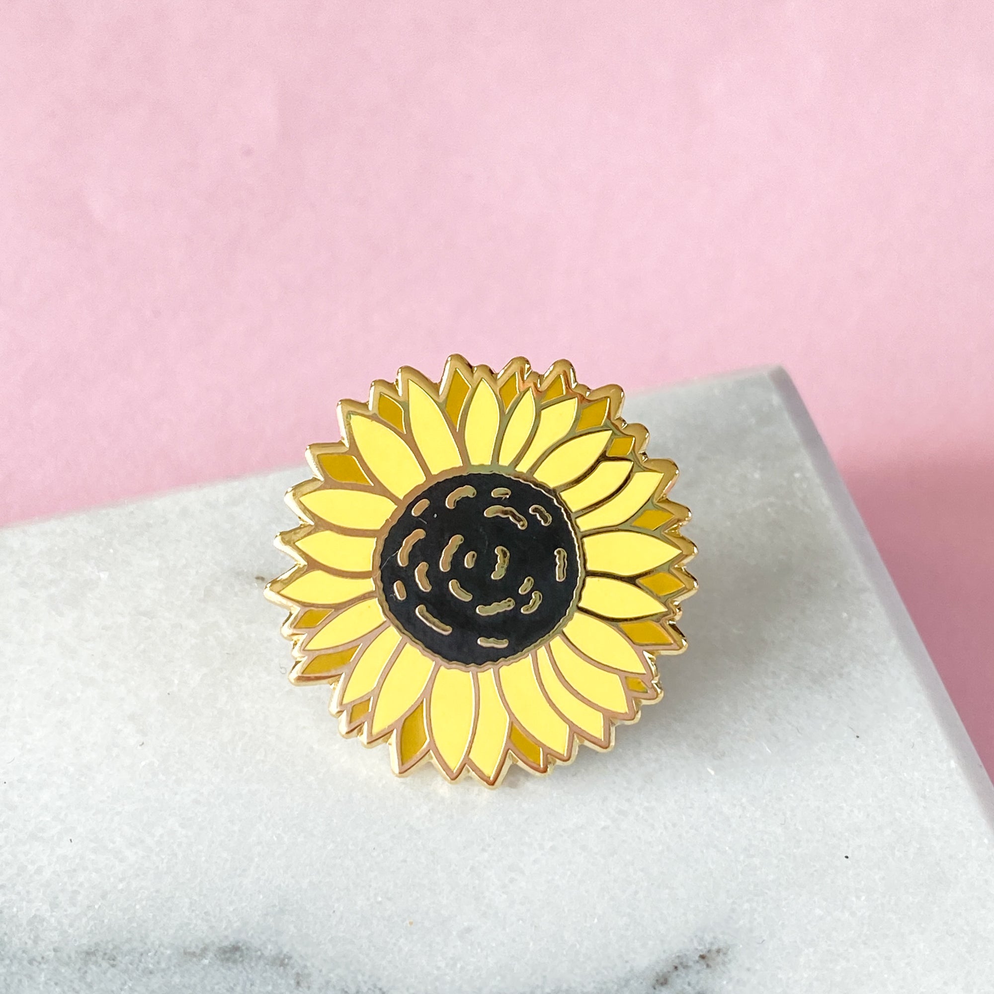 Sunflower Enamel Pin - Sarah Frances 