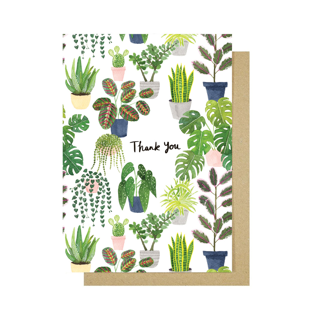 Plants Thank You Greetings Card - Sarah Frances 